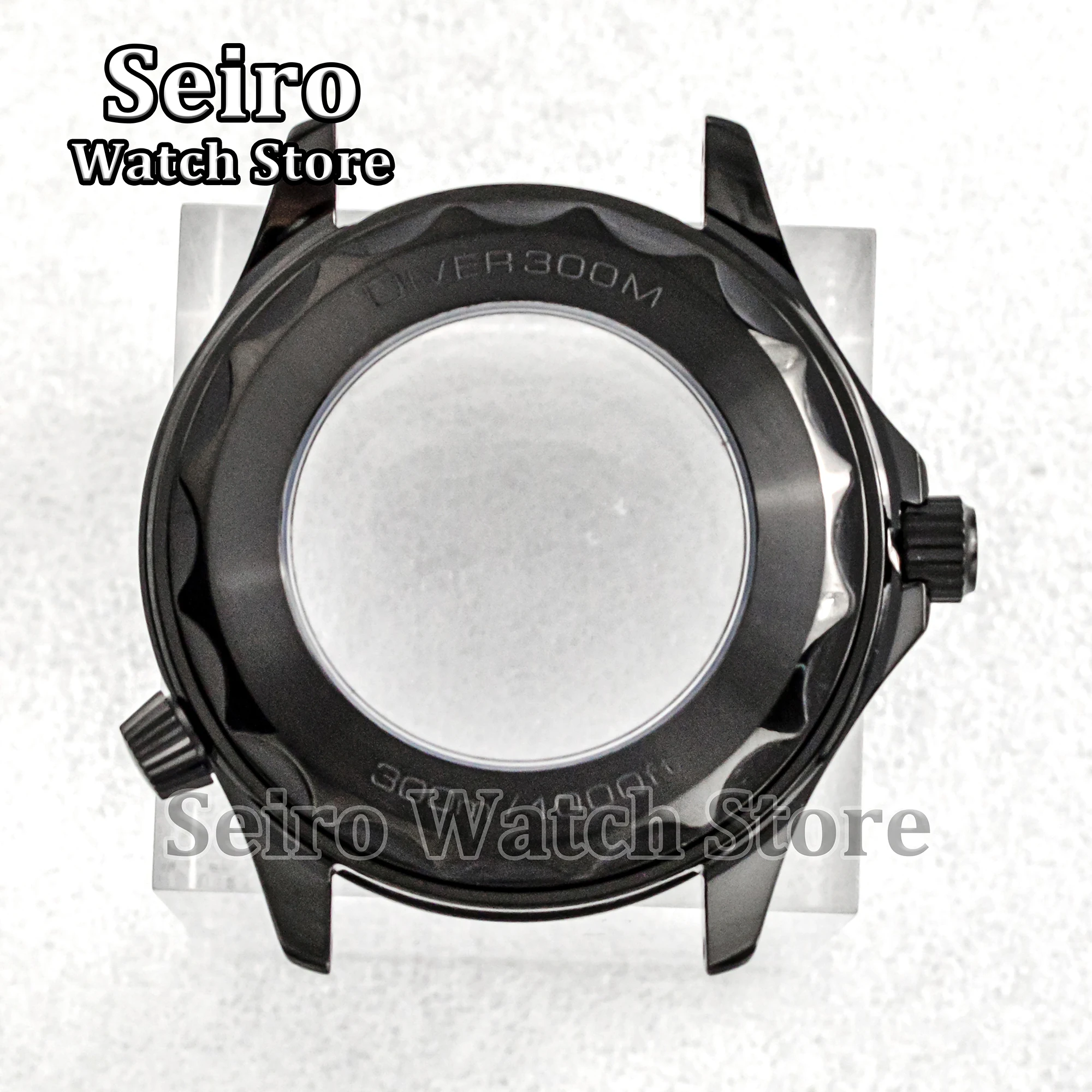 Watchcase de aço inoxidável para Seamaster, NH35 Case, Flat Glass Watch Modificação, NH36 Acessórios Movimento, 41mm Substituição