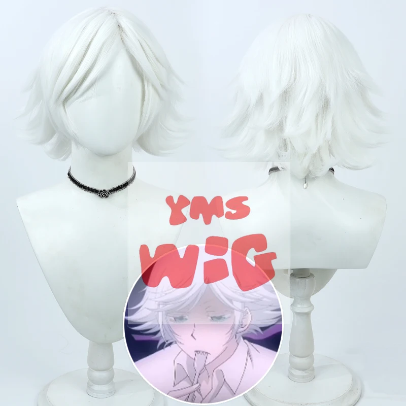 Anime Kamisama Kiss Mizuki Cosplay Wig Hajimemashita Love Mizuki Short Silver White Heat Resistant Hair Halloween Wigs + Wig Cap