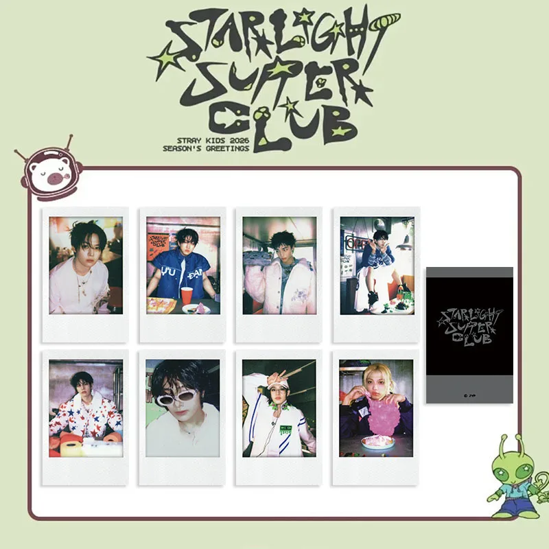 8pcs Stray Kids Small Card 2026 Calendar Carter Classic Card SKZOO Star Felix Fan Collection Card Polaroid Small Card