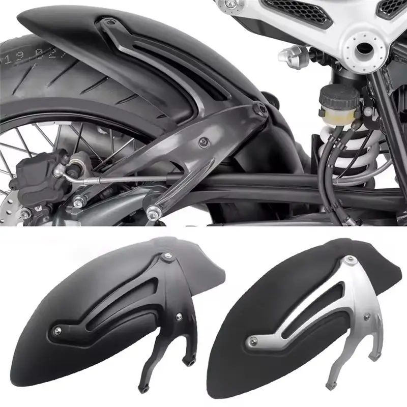 Stable-Motorcycle Rear Fender Cover Hugger Mudguard Mud Splash Guard Flap For BMW R12 NINET R-12 R12NINET 2024 2025 Silver