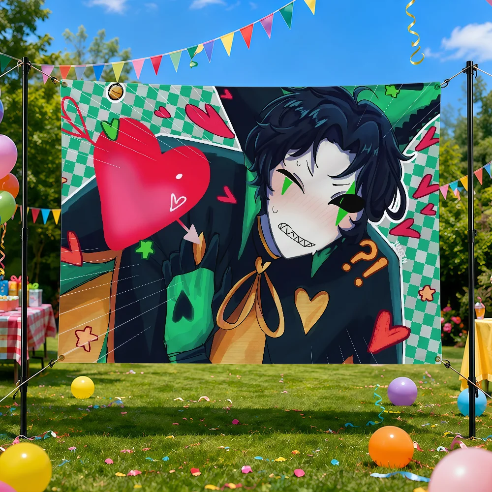 Game The F-freak C-circus Pierrot Flag Decorative Home Yard & Garden Decor Banner - Indoor Outdoor Wall Hanging Flag