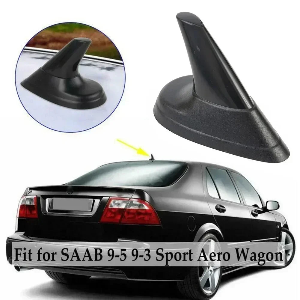 1x Car Black Look Fin Aerial Dummy Antenna For AERO -SAAB 9-3 9-5 93 95 Waterproof ABS Plastic Vehicle Antenna Exterior Parts