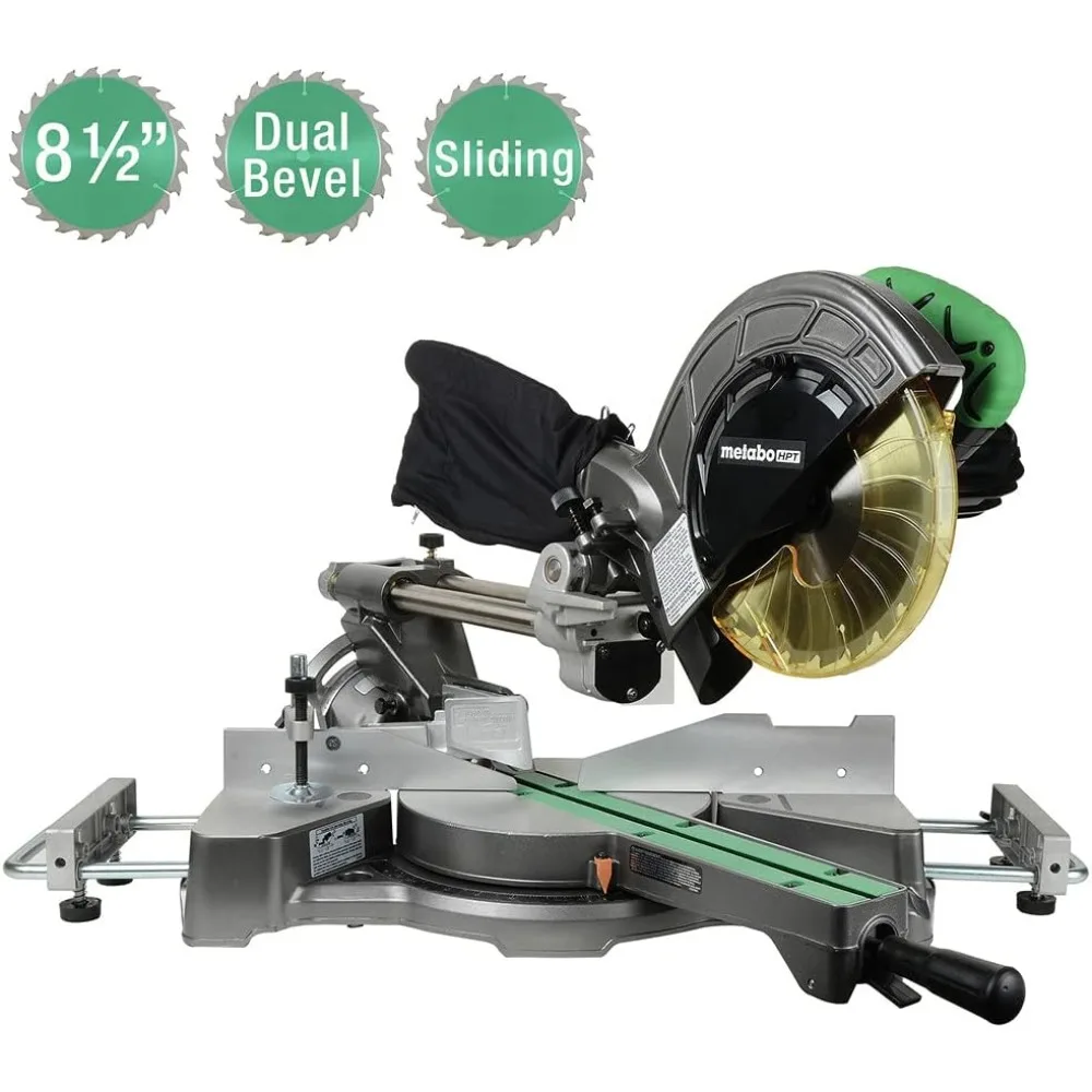 Miter Saw, 8-1/2-Inch Blade, Linear Ball Bearing Slide System | C8FSES