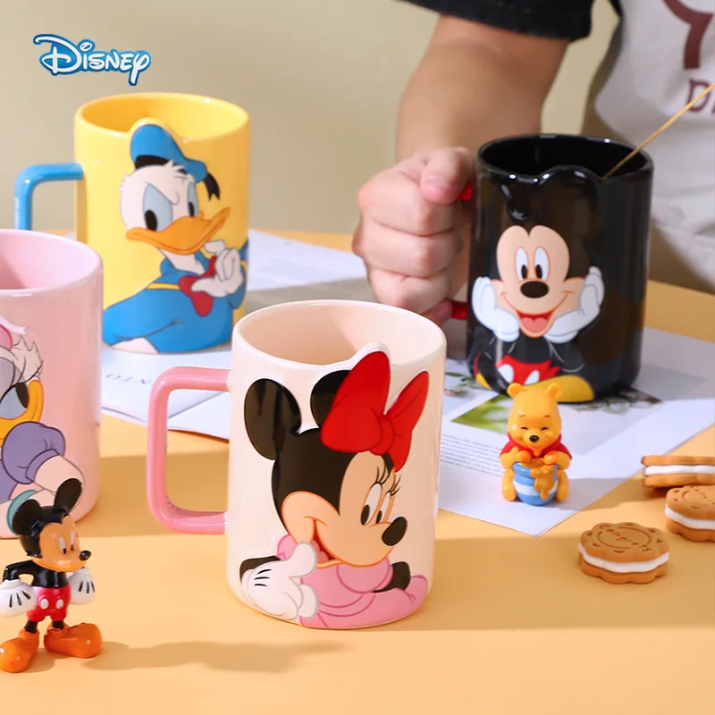 

Disney Mickey Mouse Donald Duck Daisy Cartoon Animation Ceramic Mug Large Capacity Water Cup Coffee Cup Birthday Holiday Gifts