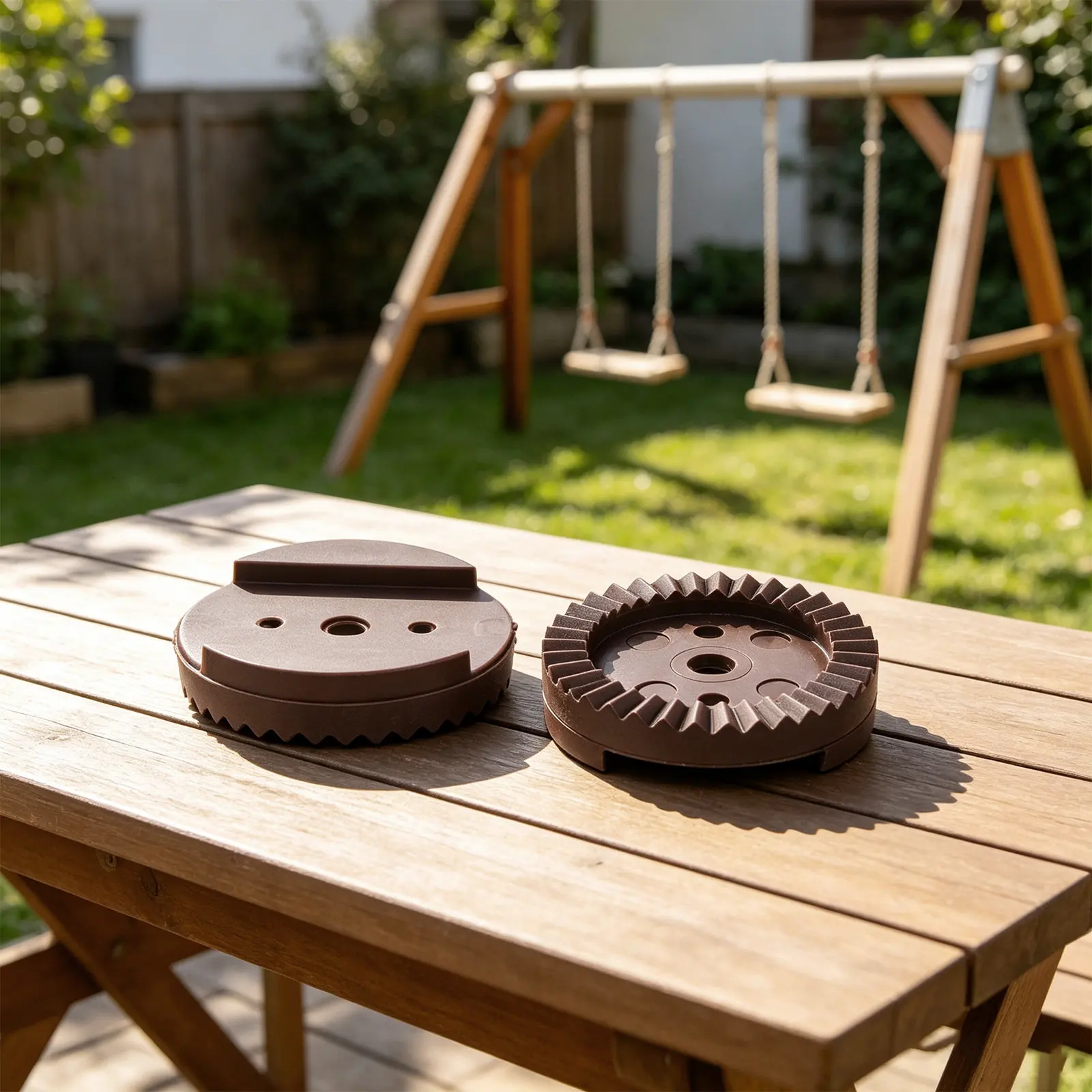 2Pcs Patio Swing Canopy Replacement Bracket Plastic Swing Top Frame Connector Stable Support for Garden Rocking Chair Porch
