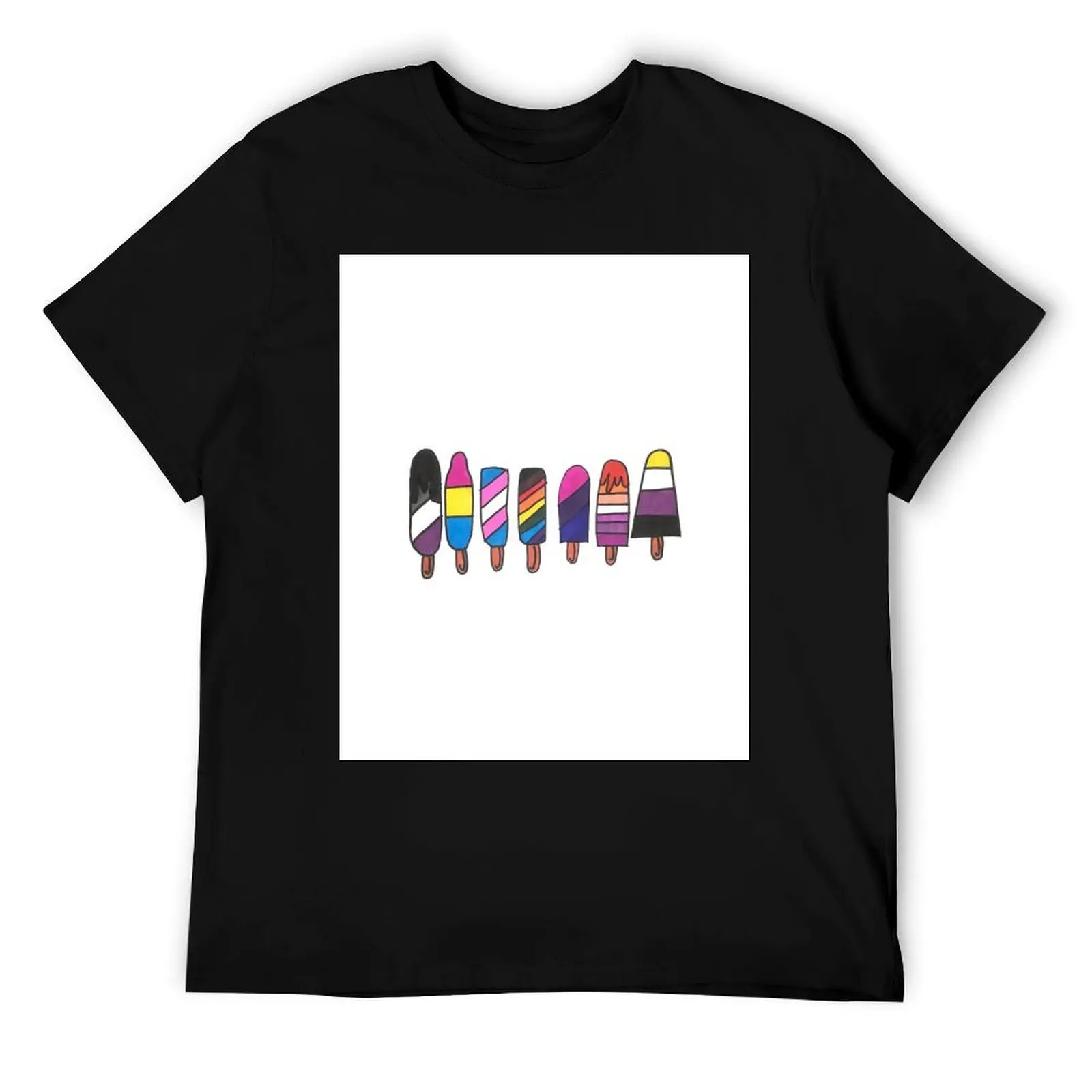 

Popsicles of Pride T-Shirt t shirts with prints funny t shirts cotton t shirt man designer T-Shirt