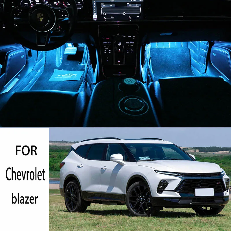 

FOR Chevrolet-blazer LED Car Interior Ambient Foot Light Atmosphere Decorative Lamps Party decoration lights Neon strips