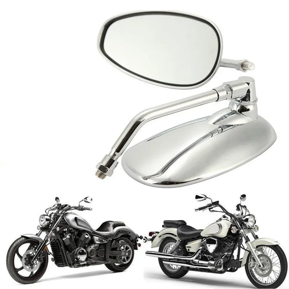 

2Pcs Bicycle Handlebar Reflector Rear View Mirror Mountain Bike Electrical Bike Scooter HD Wide-Range Adjustable Angles Mirror