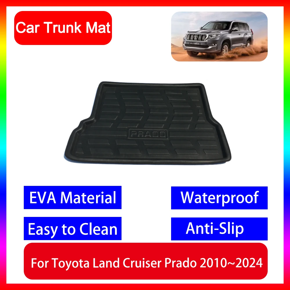 

Car Trunk Mat For Toyota Land Cruiser Prado J150 MK4 Lexus GX 400 460 2010~2024 2011 2022 Anti-slip Waterproof Dustproof Trunk