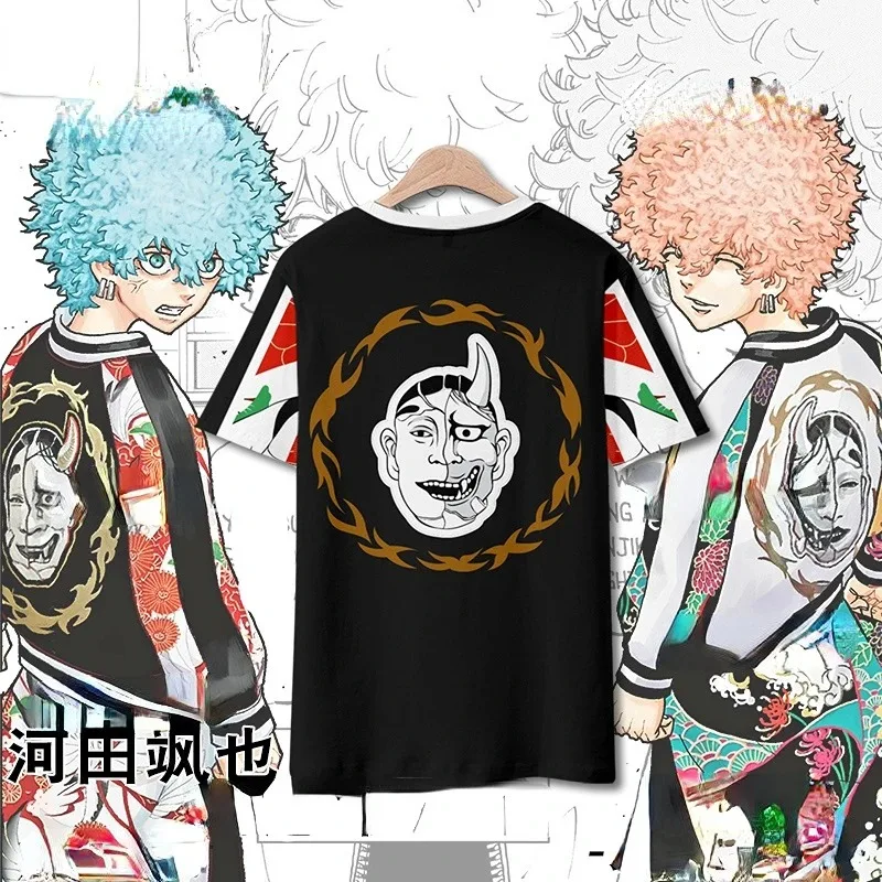 

Anime tóquio vingadores souya kawata 3d impressão t camisa das mulheres dos homens verão manga curta engraçado tshirt gráfico