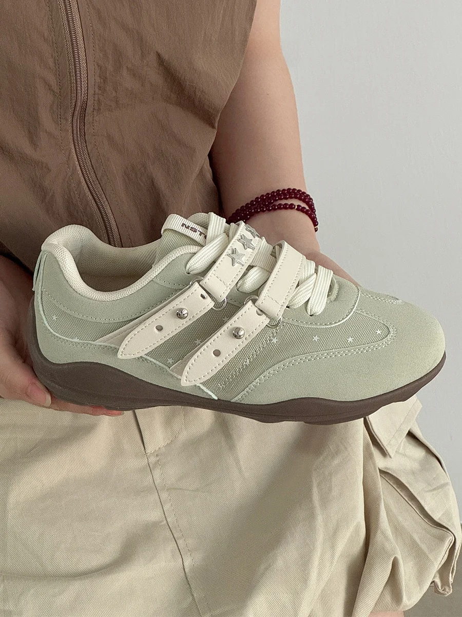 

NSTCU2026 Summer New Women's Breathable Canvas Shoes Thick Bottom Casual Punk Willow Nail De Xin Shoes Leisure Board Shoes