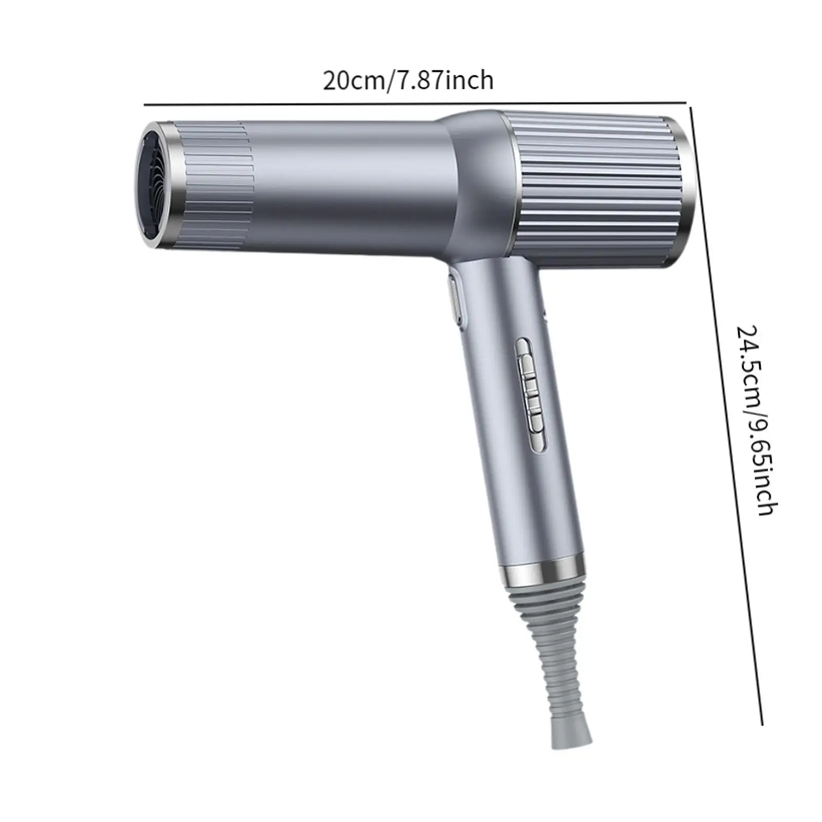 أداة مجفف الشعر، منفاخ هواء صغير مع فوهة للشعر المجعد المموج الطبيعي السميك