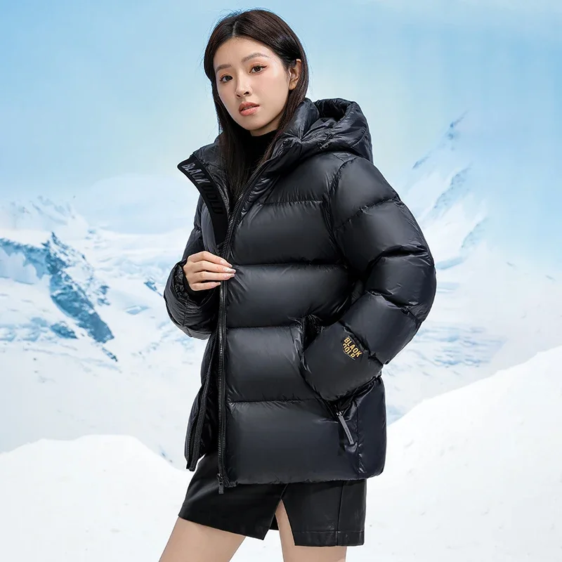 Winter new thick short down jacket 2024 new luxury ultra-light filled goose down thick heating imitation Canada goose down