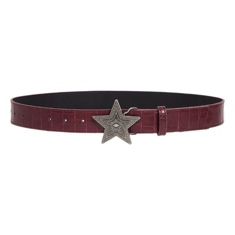 Retro Star Waist Belt for Daily Costume Punk Waist Belt Engraved Body Jewelry