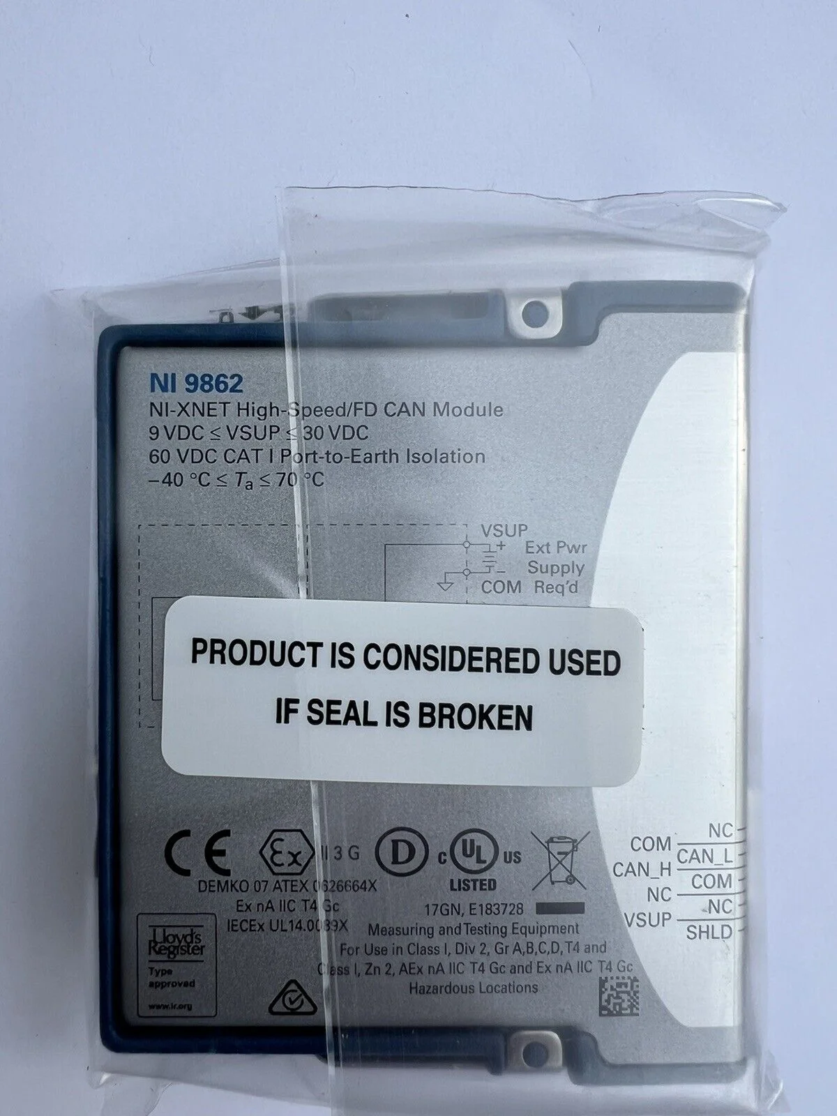 National Instruments NI-9862 C シリーズ CAN インターフェイス モジュール