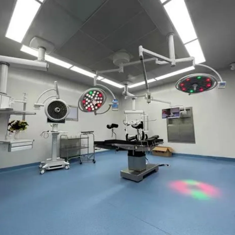ダブルドームヘッド付き手術用LEDライト,手術用無影天井ランプ