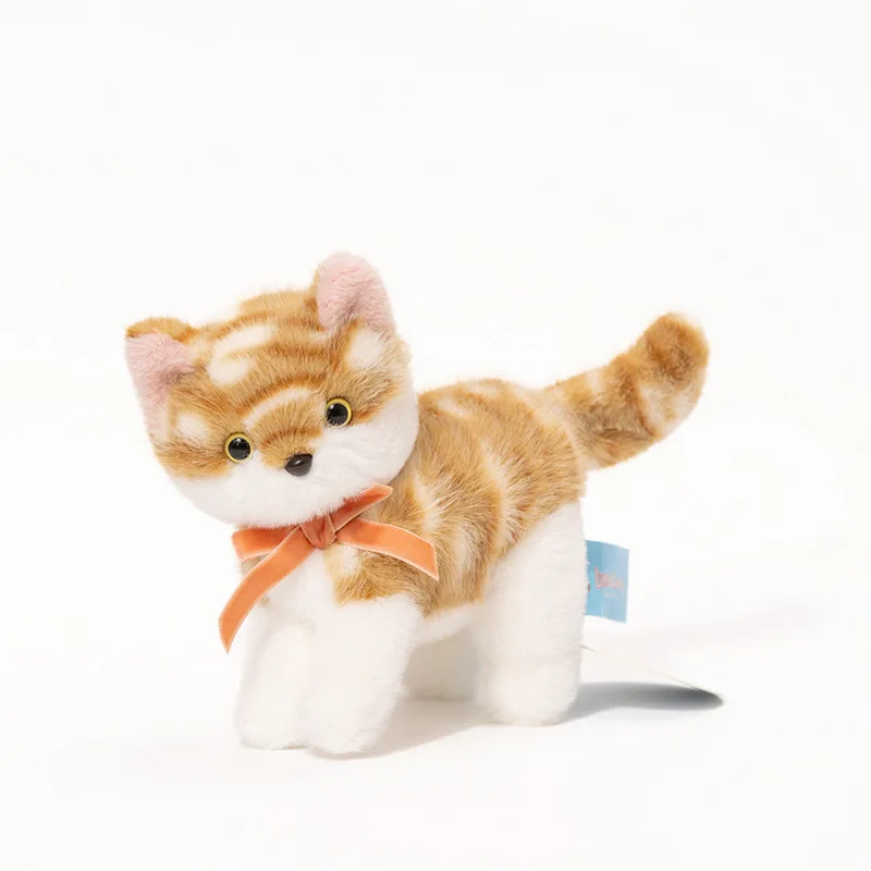 15CM Simulation Cats Plush Dolls Stuffed Animals Home Decoration Children Girl Friend Christmas Birthday Gifts