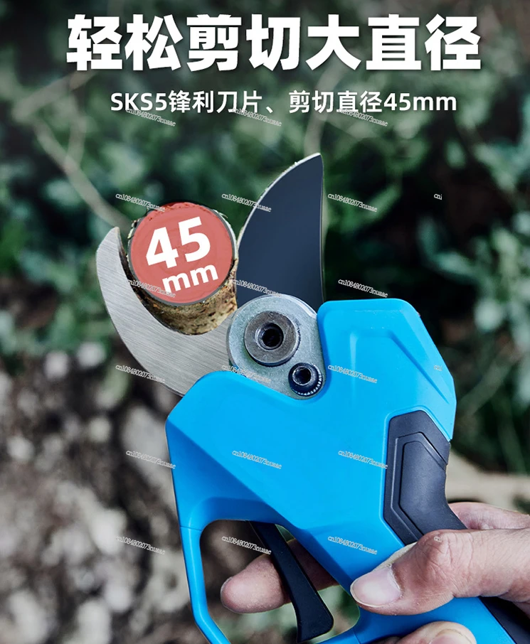 Electric Pruning Shears, Rechargeable Lithium-Ion Garden Branch Cutter for Fruit Trees