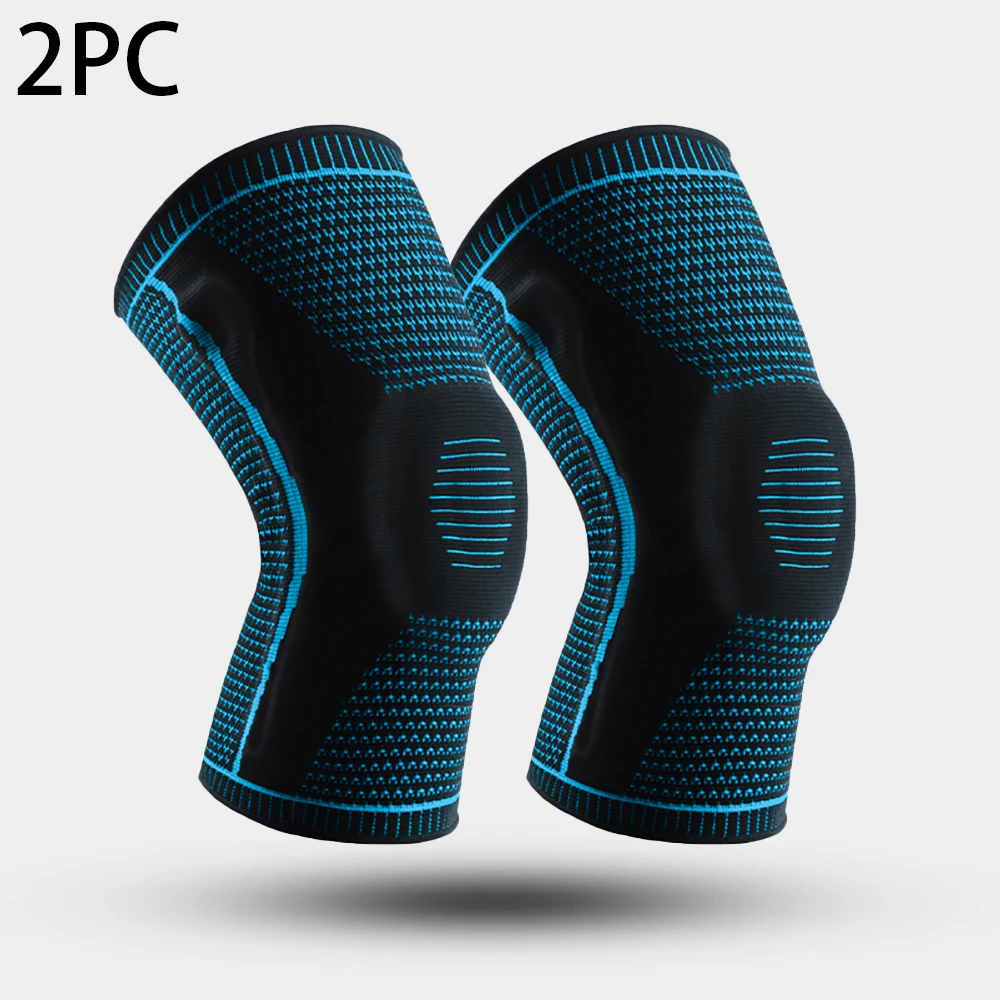 1/2 PC Knie Pads Strap Patella Mediale Unterstützung Meniskus Silikon Kompression Schutz Sport Knie Hosenträger Basketball Laufen Prot