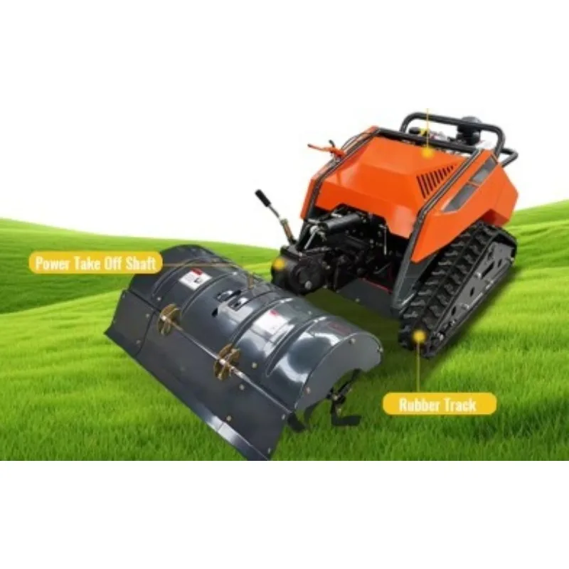 Remote Operated Tracked Machine for Modern Agriculture Fruit Orchard System Lawn Mower