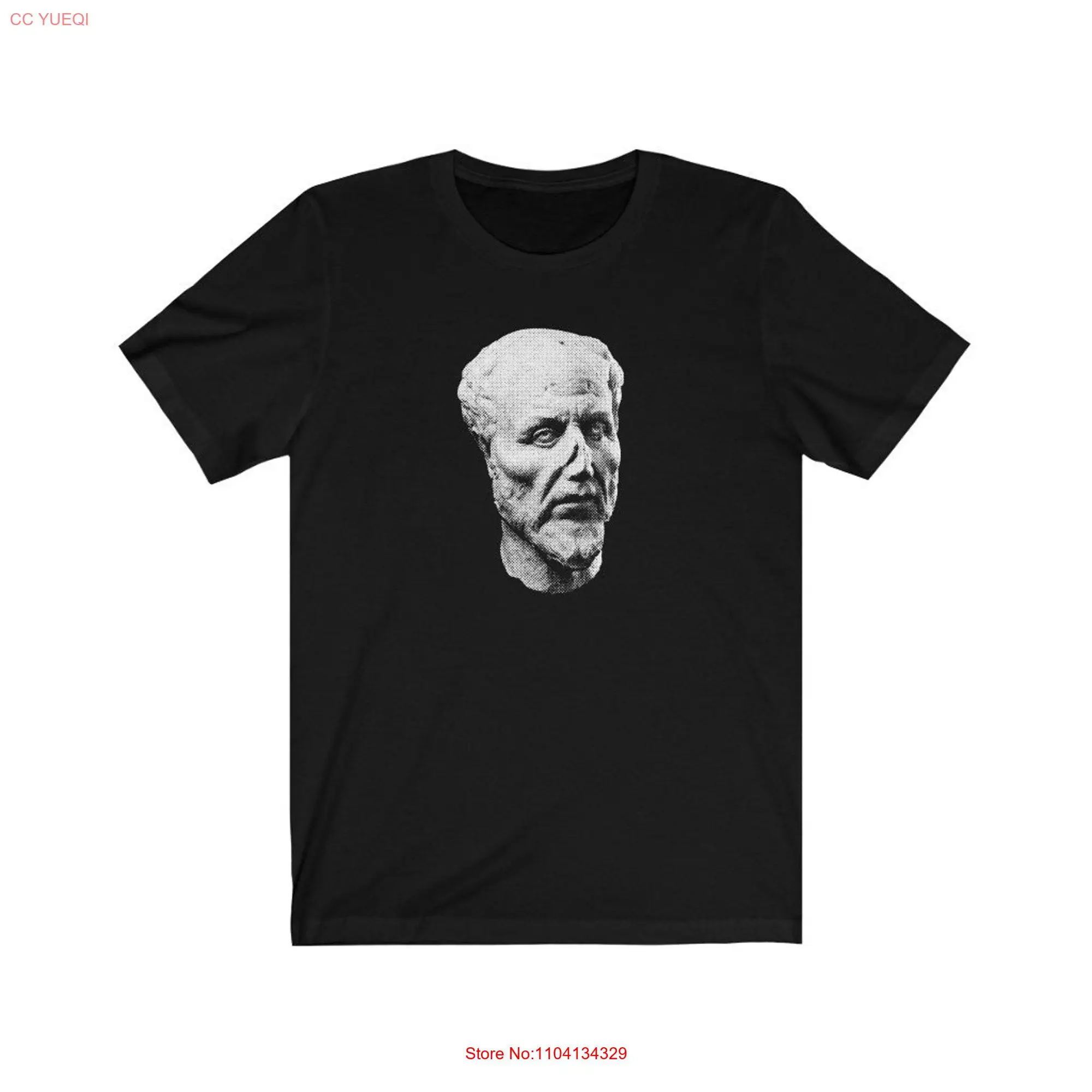 Plotinus Bust Philosophy T shirt long or short sleeves