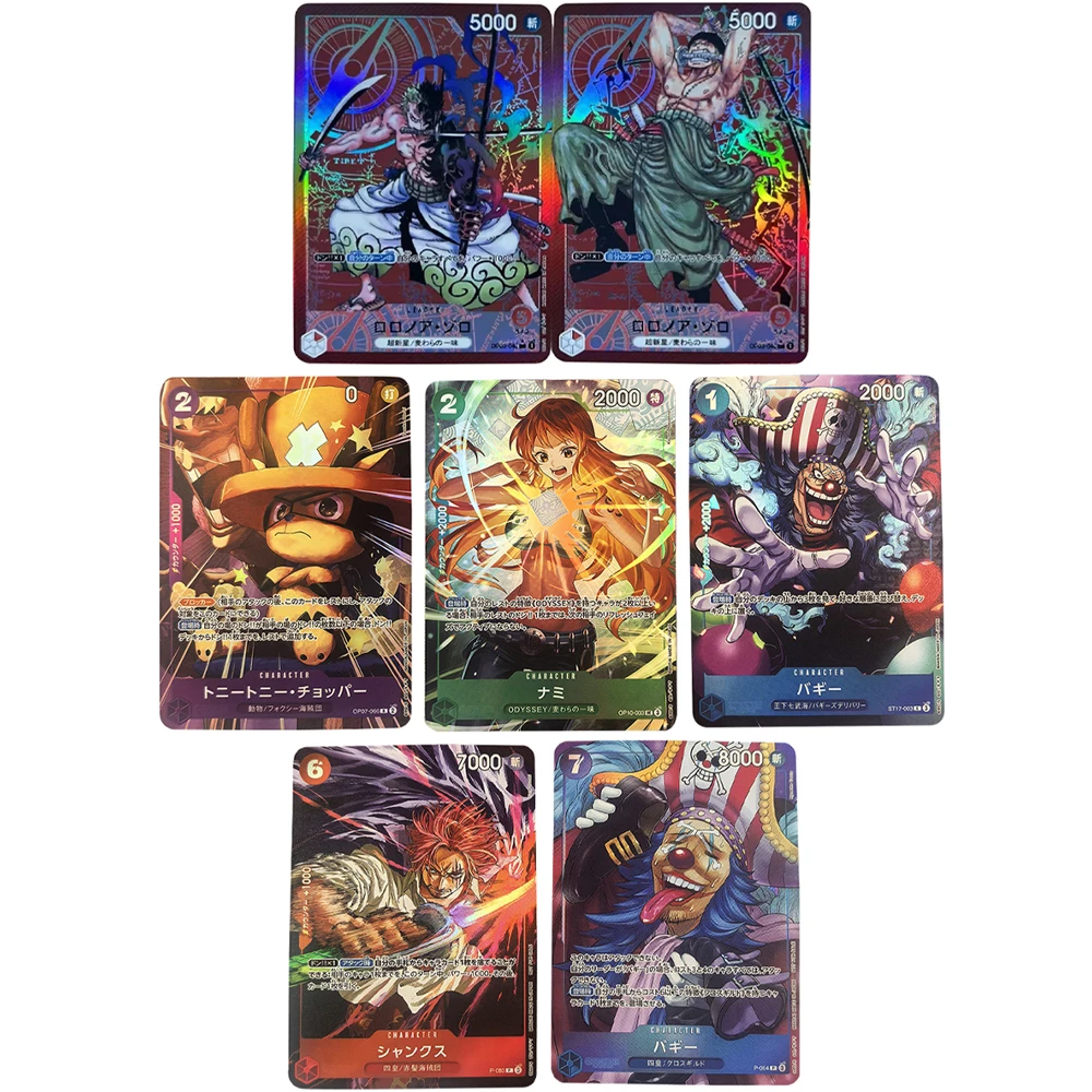 

2 шт./компл., новый аниме OPCG, коллекционный лидер карт Roronoa Zoro, преломляющая цветная флэш-карта, коллекционирование хобби, подарки для детей