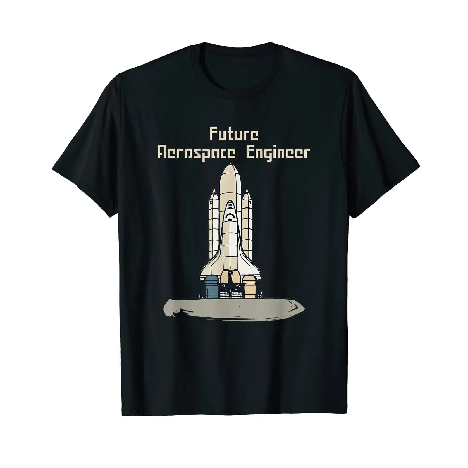 Future Aerospace T Shirt black vintage Washed Slightly Versatile fashion Soft Unisex homme Comfortable Top For Everyday Wear