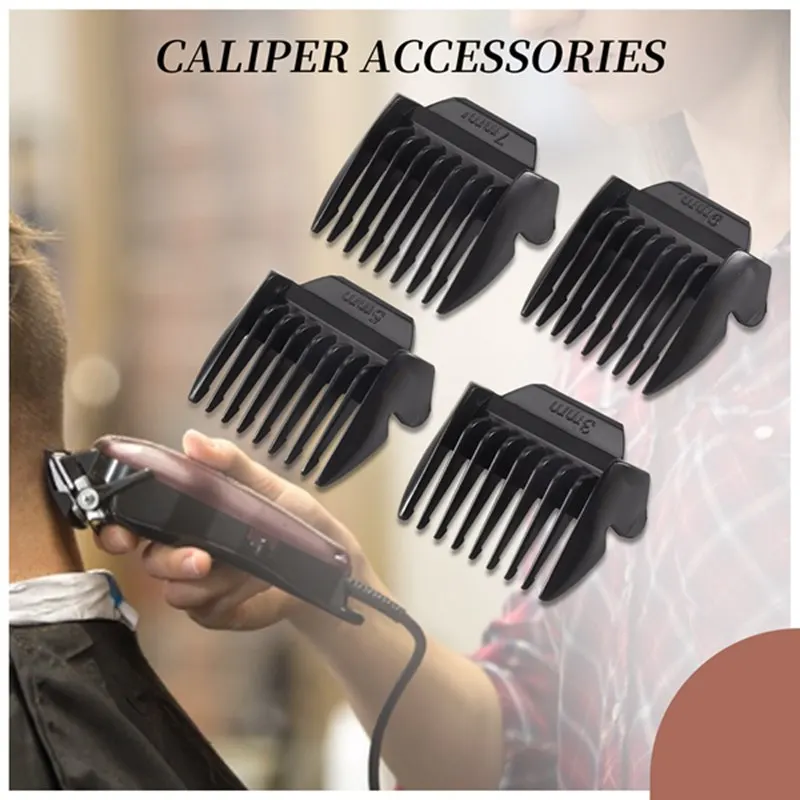 A98G-4Pcs Limit Comb Replacement Combs Trimmer Head Limit Comb For  Hair Clipper 3Mm 5Mm 7Mm 9Mm,Black
