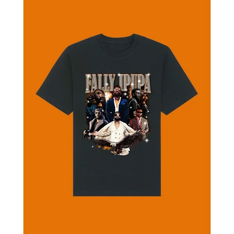 

Fally Ipupa Merch 2025 Tee T-shirt Merch Men Short Sleeve Tee Unisex Tops Clothes Causal Female Y2K Tops