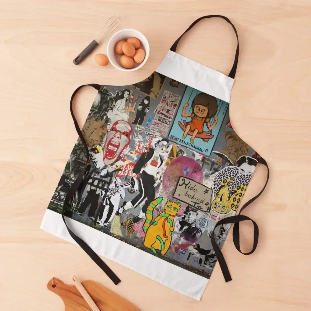 

Graffiti, Berlin, Germany Apron Things For Home And Kitchen painting For Man Haircut Kitchen For Men Apron