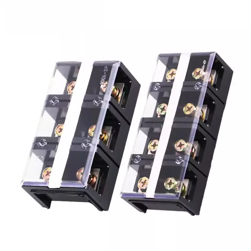 TC Series Terminal Block Copper High Current Terminal Board 3/4/5 Bit Terminal Box Fixed 60A Wire Connector