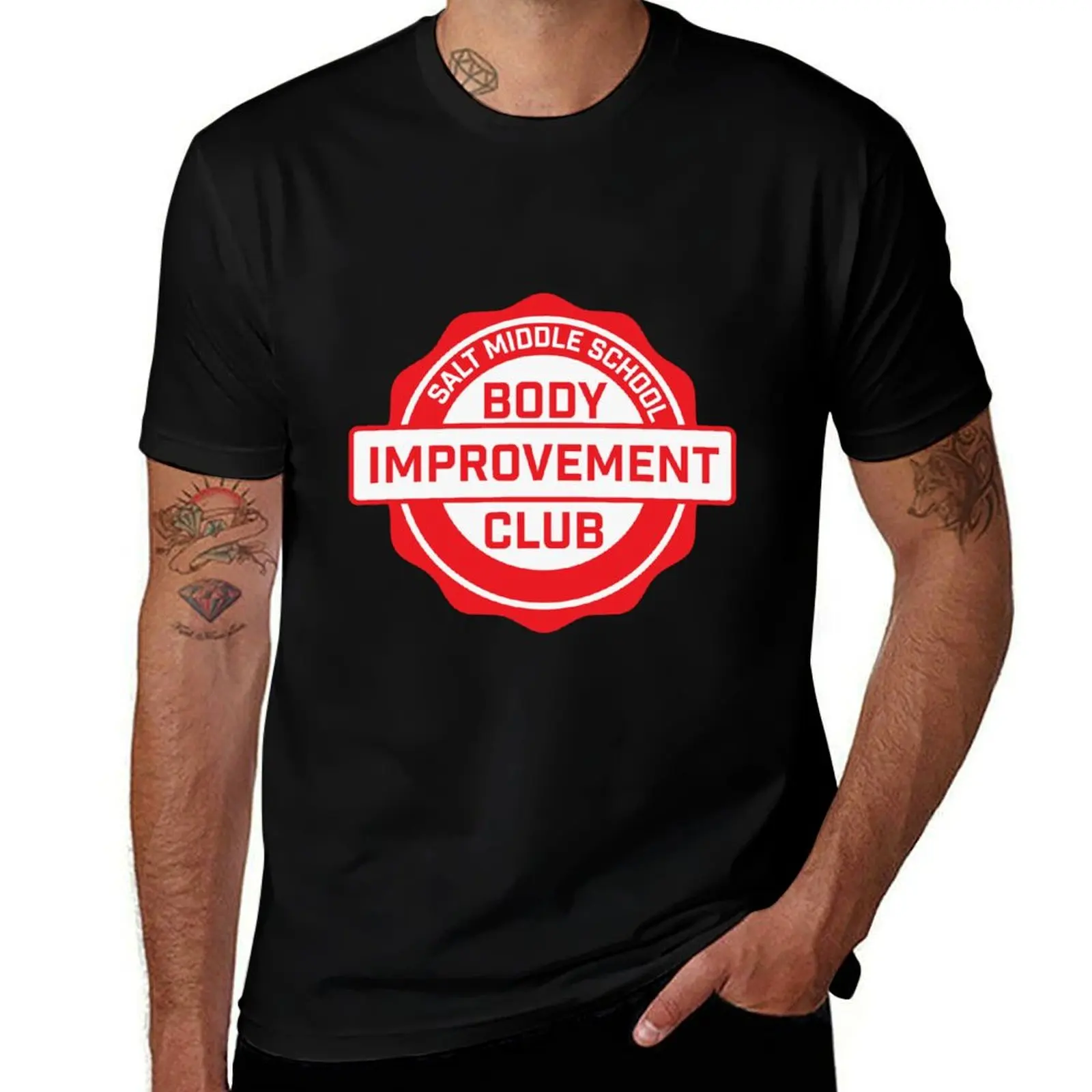Salt Middle School Body Improvement Club T-Shirt Plus Size Lightweight Tee Shirt T-Shirt