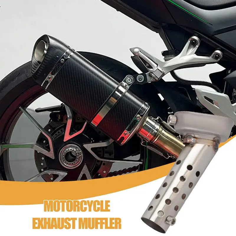 Motorcycle Exhaust Muffler Escape DB Killer 57*40mm Front Mid End Catalyst DB Killer Exhaust Muffler For Akrapovic Yoshimura