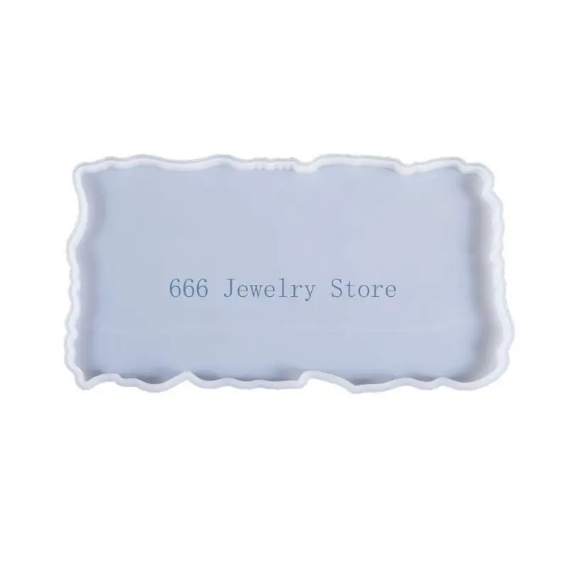 F2TD Diy Crystal Epoxy Mirror Silicone Mold Irregular Big Plate Special-shape