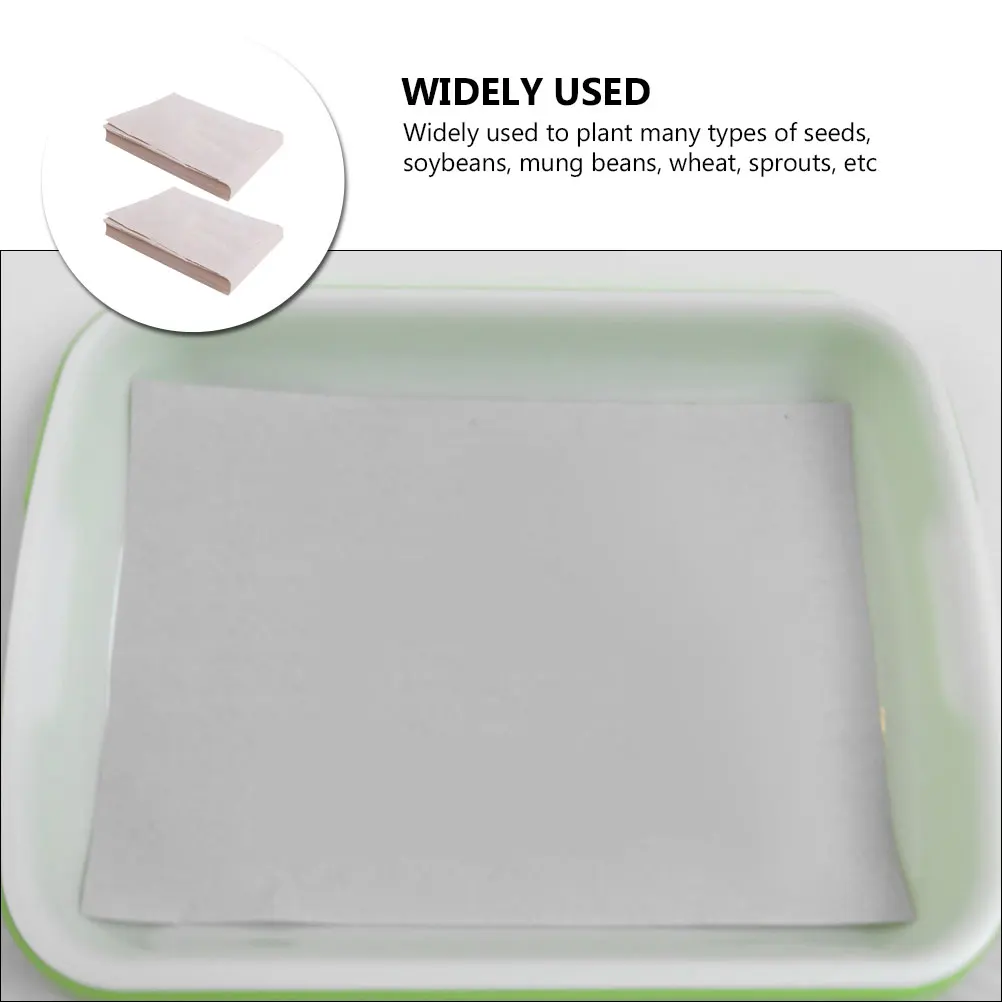 

100 Sheets Seedling Paper for Vegetable Planting Durable Germination Supplies Starting Paper Garden Soybean Mung Bean Wheat
