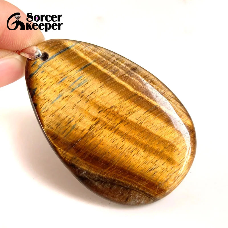 Real Female Natural Crystal Bijoux Femme Choker Necklaces Pendants Hand Made Iron Tiger Eye Stone Beads For Jewelry Making BA838