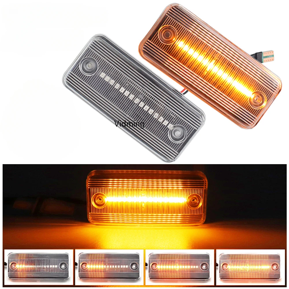 2x Dynamic Side Marker Lights Arrow Turn Signal Blinker Lamps for RENAULT VOLVO IRISBUS HEULIEZ DAF Fiat Ducato IVECO DAILY