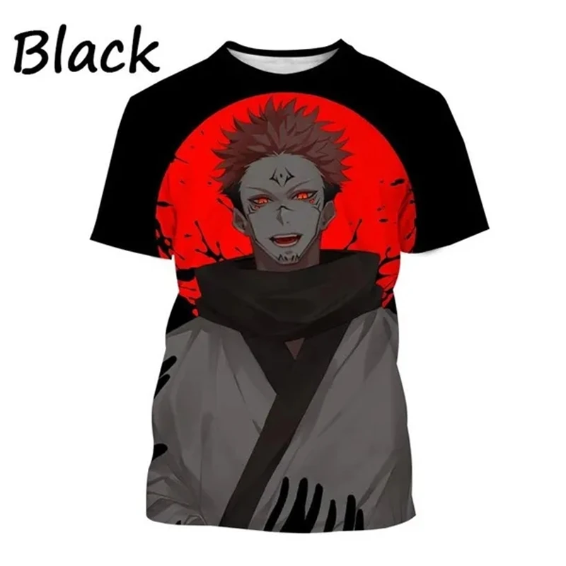 Camiseta informal con estampado 3D de Jujutsu Kaisen para hombre, Top Popular de Anime clásico, moda Harajuku, ropa de Gojo Satoru