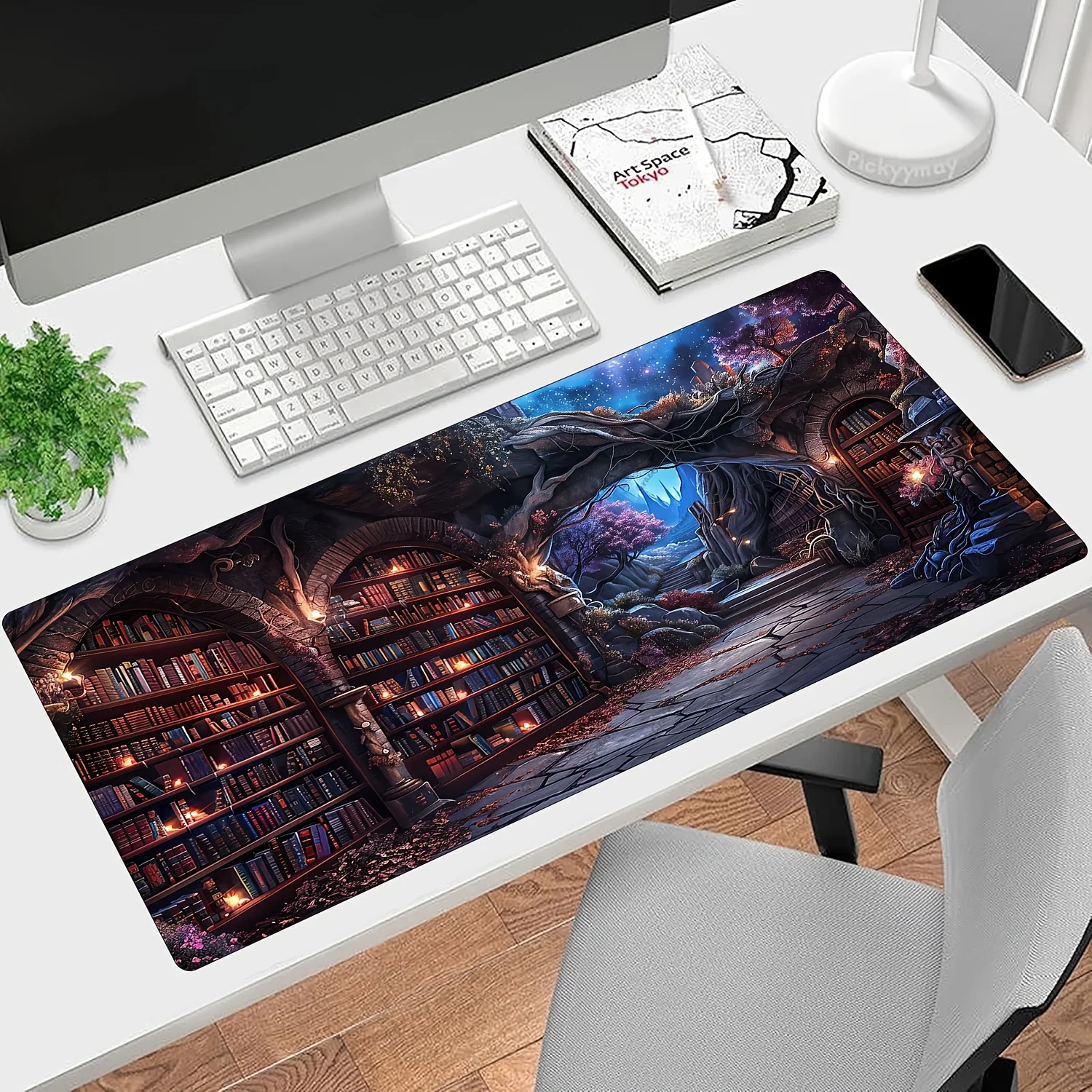 

Enchanted Mystic Library Mouse Pad Large Rubber Anti-slip PC Desk Accessories Mousepad for Offices and Gamer Keyboard Decor Mat