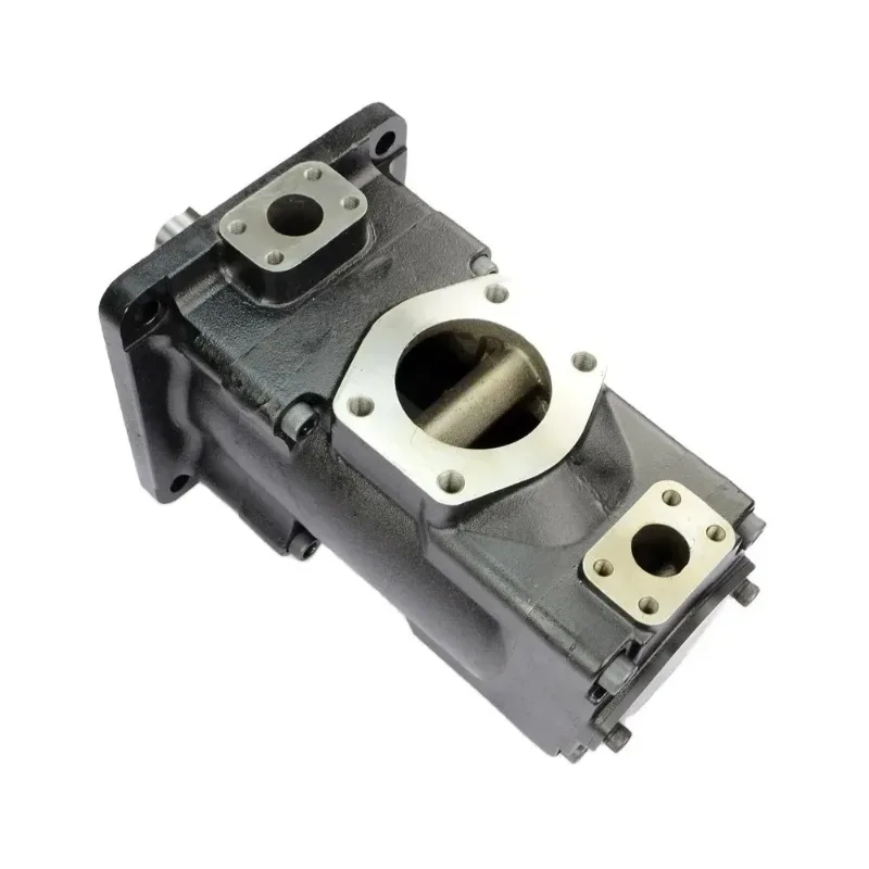 T6EE Double High Pressure Hydraulic Oil Vane Pump for Press and Truck Machinery  Replacement for