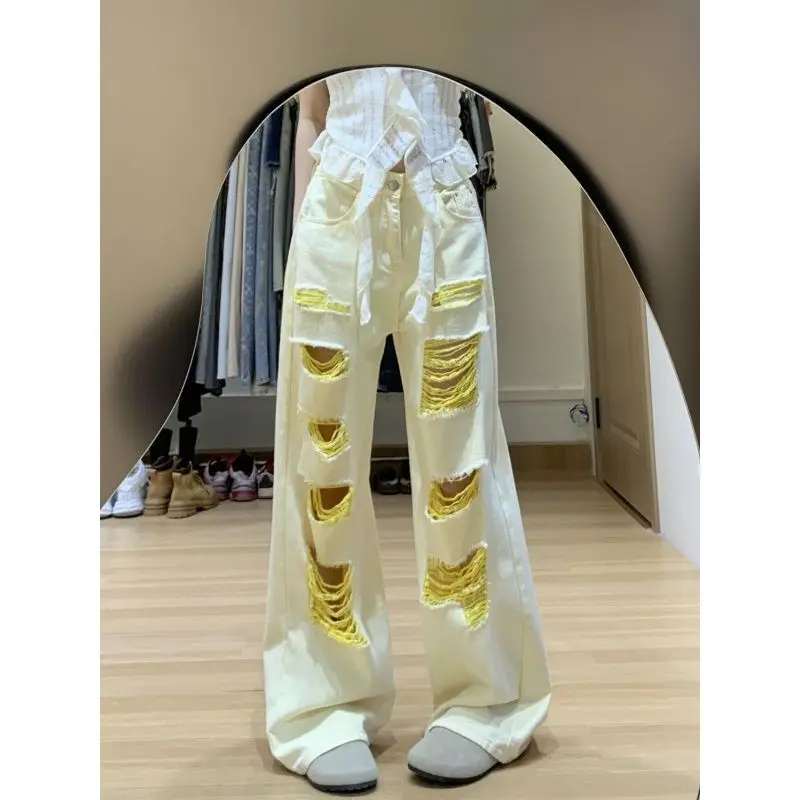 Elastic Woman Jeans Button Fly Zipper Closure Belted Buckle Adjustable Waistband Female Denim Fashion Basic Simple Fall Spring