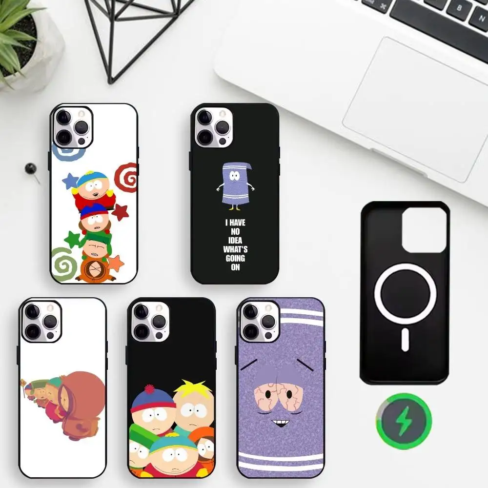 

S-South Park T-Towelie Phone Case For iPhone17,16,15,14,13,12,11 Plus,For Magnetic Wireless Charge Cover