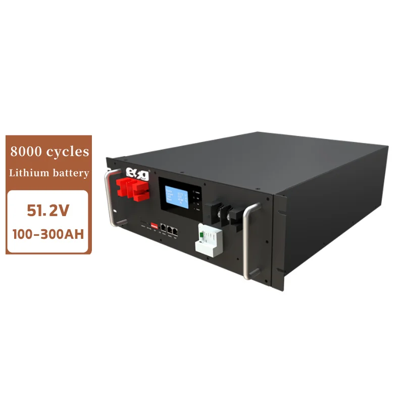 

ESG 8000 Cycles Lion Cell SOLAR Storage 48V 51.2V 100AH 200AH Rack Prismatic Lithium Lifepo4 Battery Pack