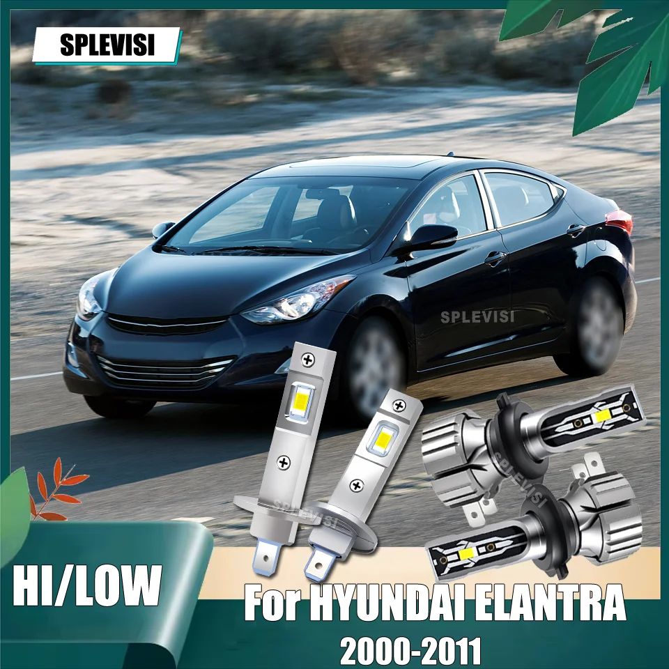 

With a cooling system H1 H7 LED Headlights High Low Beam For HYUNDAI ELANTRA 2000 2001 2002 2003 2004 2005 2006 2007 2008-2011