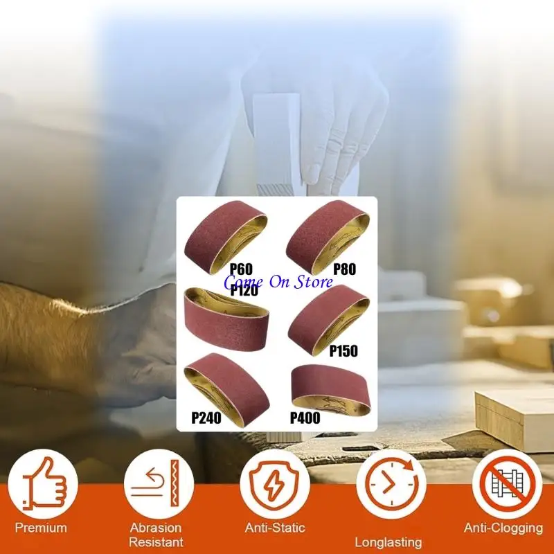 M6CF com duração 2x24 polegadas 2x24 polegadas alumínio Cinturão lixadeira cinto abrasivo Perfeito para lixas