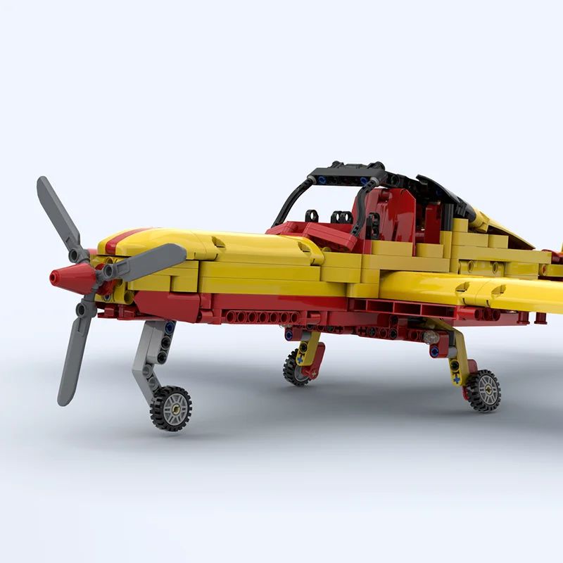 Moc Bausteine Piper PA-32 Technologie Modulare Ziegel Modell Geschenke Weihnachten Spielzeug DIY Sets Montage