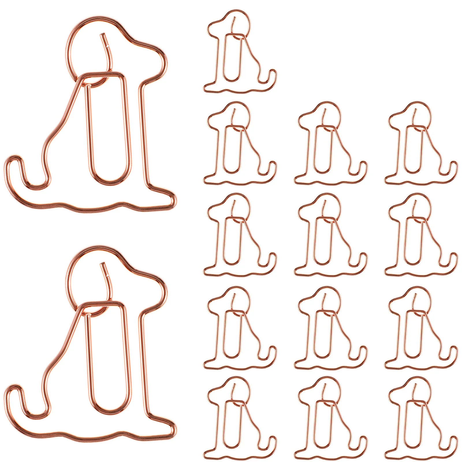 25 pcs Shaped Metal Paper Animal Decorative Office School Supplies Note Organizer Binder Metal Paper Clips Clips Set