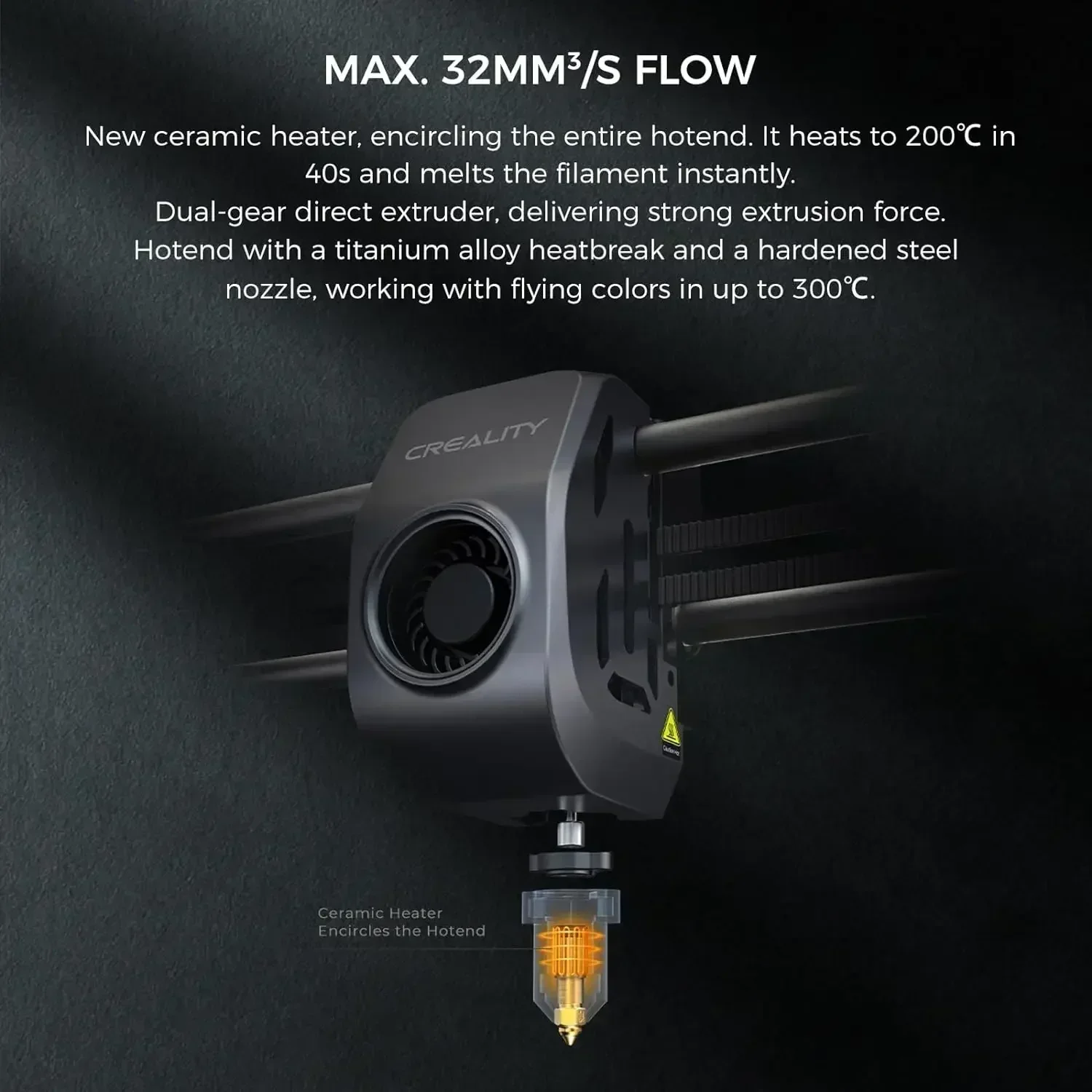 CREALITY K1 MAX、 Impressora 3D K1 SE 600 mm/s Impressão de alta velocidade 300 ℃   Câmera AI com super detecção de resfriamento poderoso com