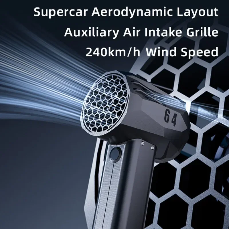 

New X64 Violent Blower Handheld Turbo Fan Powerful Duct Brushless Turbo Fan Wind Speed 240km/h Car Dryer Fan Home Power Tool