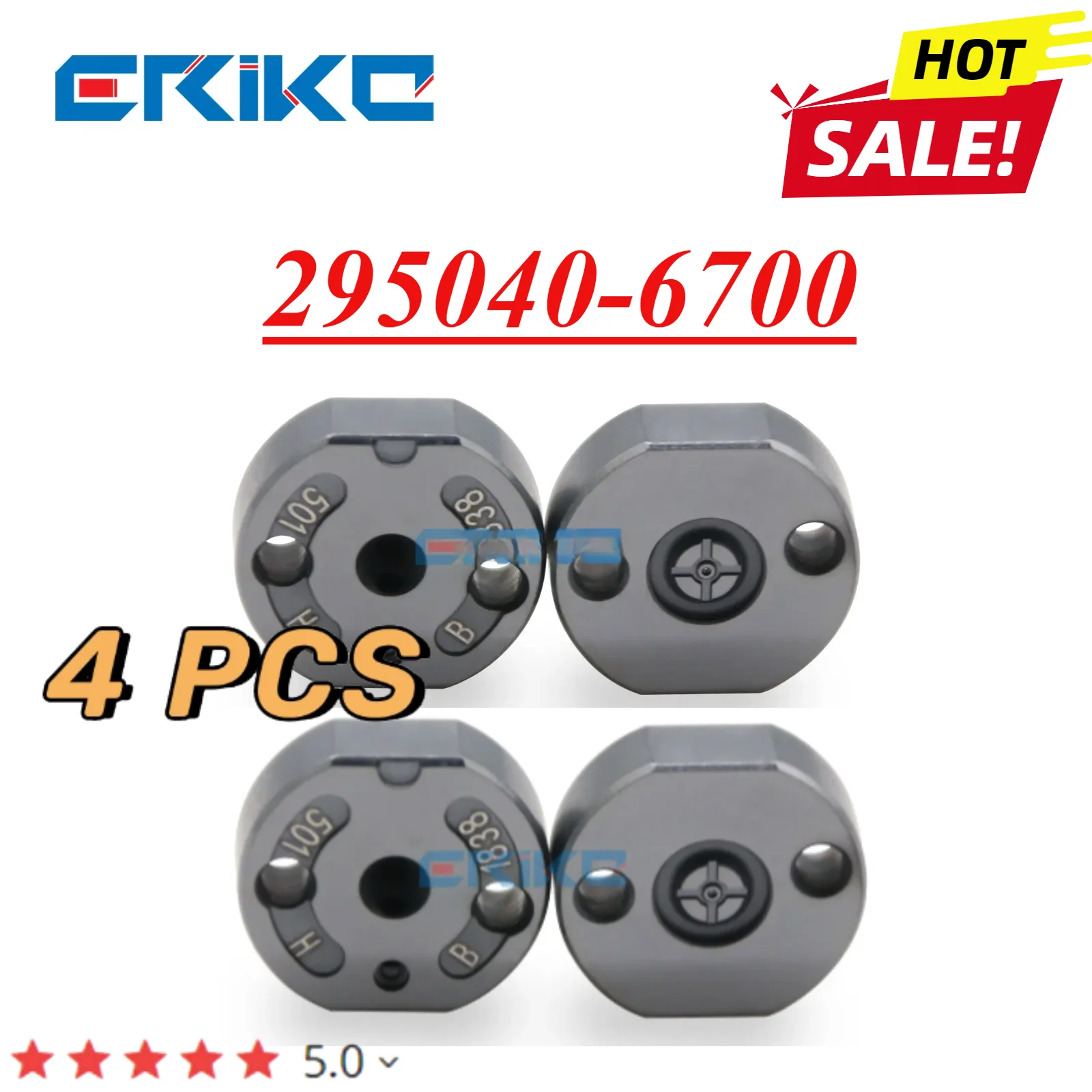 

4PC 295040-6700 Diesel Fuel Injector Control Valve 501# for Denso 095000-023# 095000-049# 295050-0960 2950500960 12640381